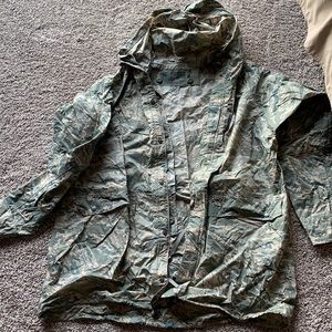 Military ABU pattern rain coat